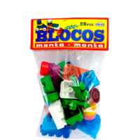 CRIE E MONTE BLOCOS MONTA MONTA 28PÇS 114A